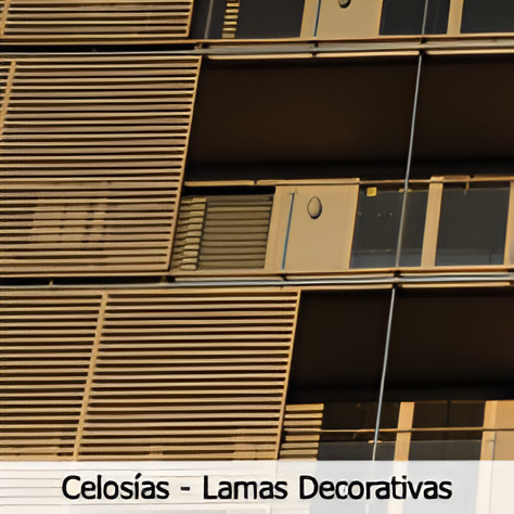 Ir a celosías - lamas decorativas